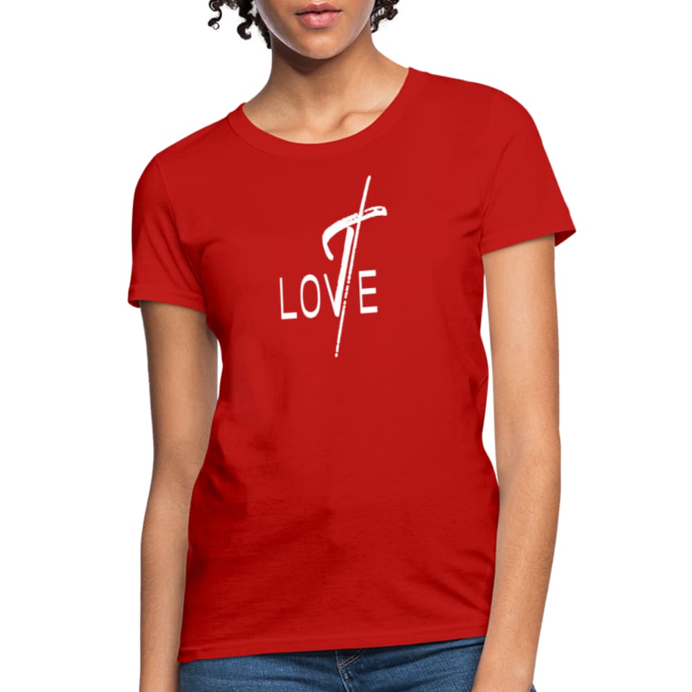 Womens T-shirt, Love Graphic Tee-0