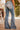 Vintage Light Wash Ripped Raw Edge Flare Jeans-1