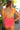 Vitality Backless One-Piece Swimsuit -  Orange Color Block Ruffled-1