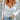 White Cable Crossed V Neck Sweater-0