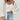 White Cardigan - Stylish Hollow Out Knit Drop Shoulder-3
