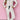 White Contrast Pipping Star Long Sleeve and Pants Pajamas Set-0