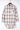 White Oversized Plaid Pattern Shacket with Slits-9