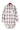 White Oversized Plaid Pattern Shacket with Slits-17