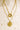 Gold Double Chin Evil Eye Coin Disc Pendant Necklace-4