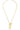 Long Printed Medallion Lobster Clasp Necklace-1