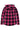 Women's Hooded Flannel Shirt Button Up Plaid Hoodie with Hand Pockets-1