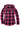 Women's Hooded Flannel Shirt Button Up Plaid Hoodie with Hand Pockets-0