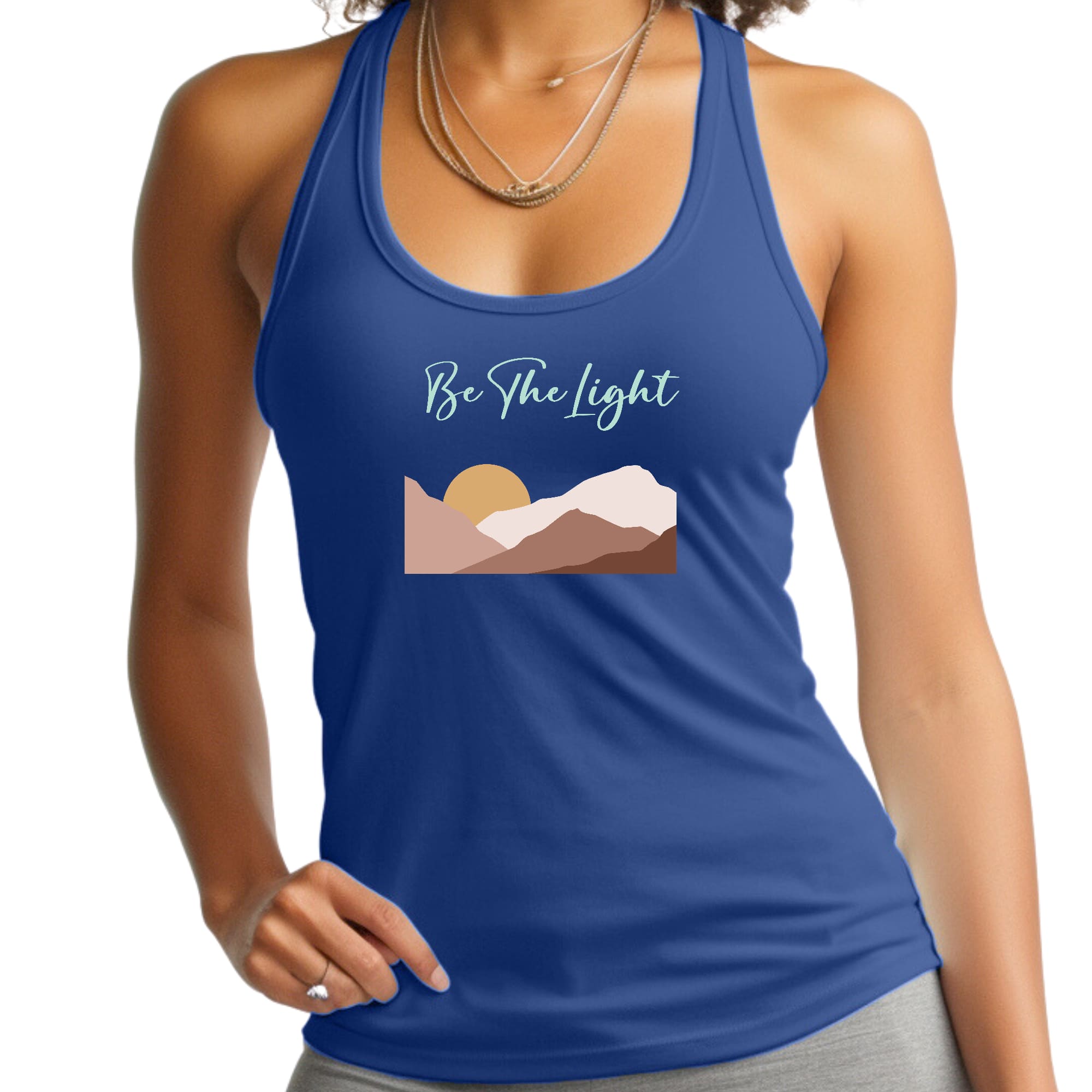 Womens Fitness Tank Top Say it Soul, be the Light-3