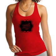 Womens Fitness Tank Top Graphic T-shirt, Vintage Premium Quality-1