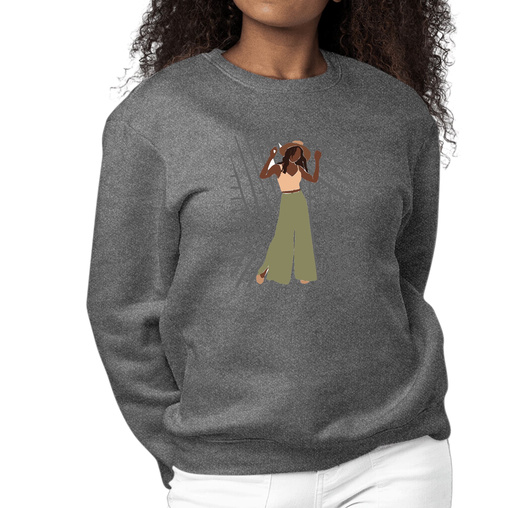 Womens Graphic Sweatshirt Say it Soul, its Her Groove Thing-6