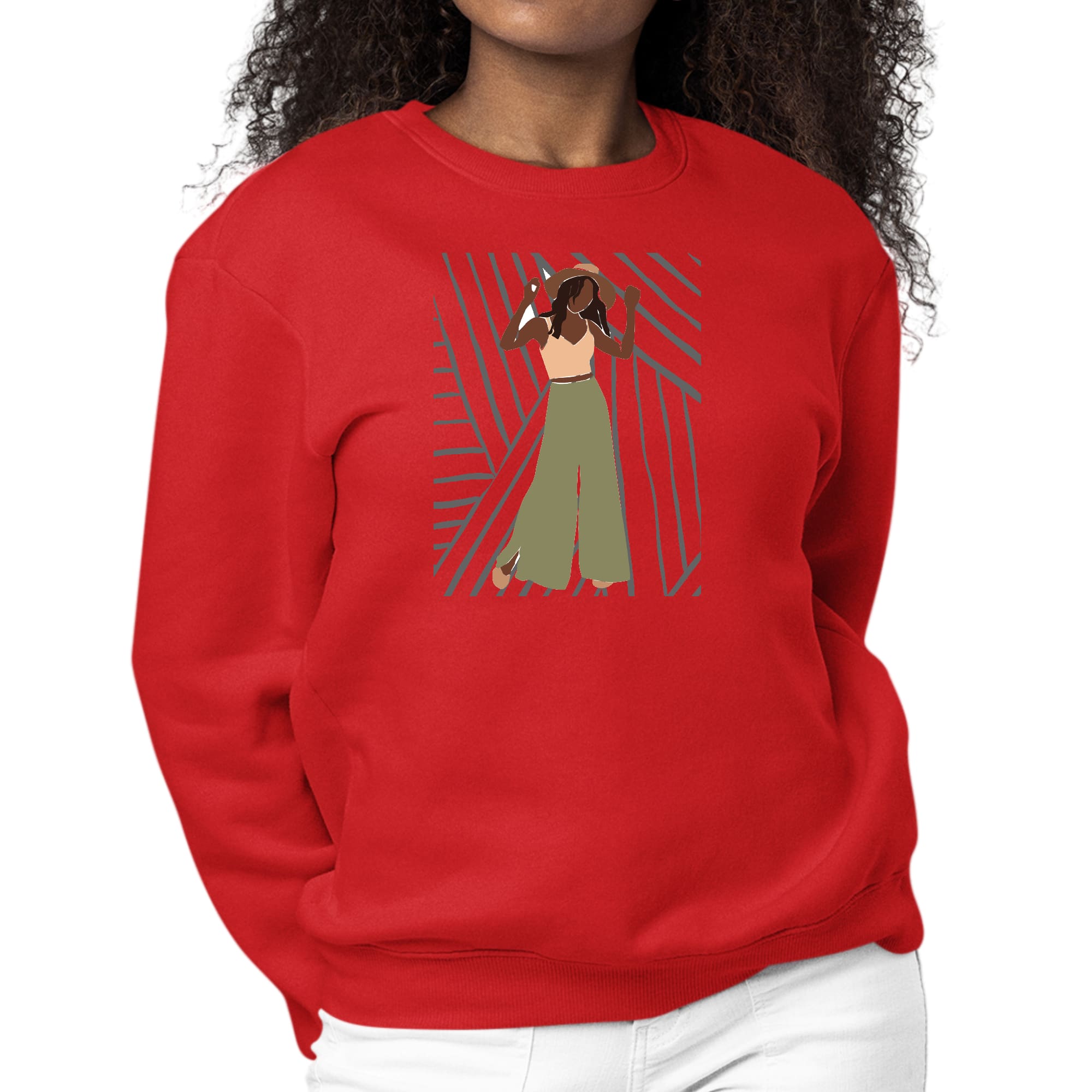 Womens Graphic Sweatshirt Say it Soul, its Her Groove Thing-1