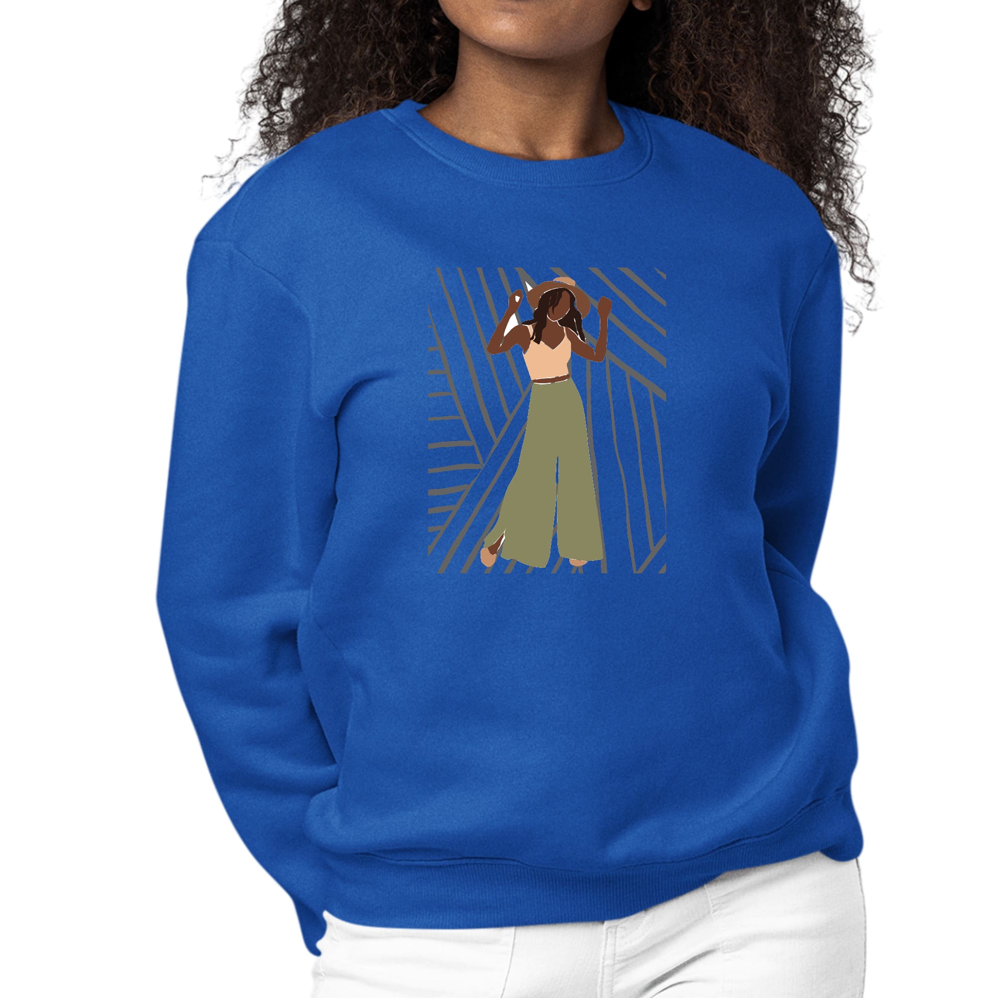 Womens Graphic Sweatshirt Say it Soul, its Her Groove Thing-2