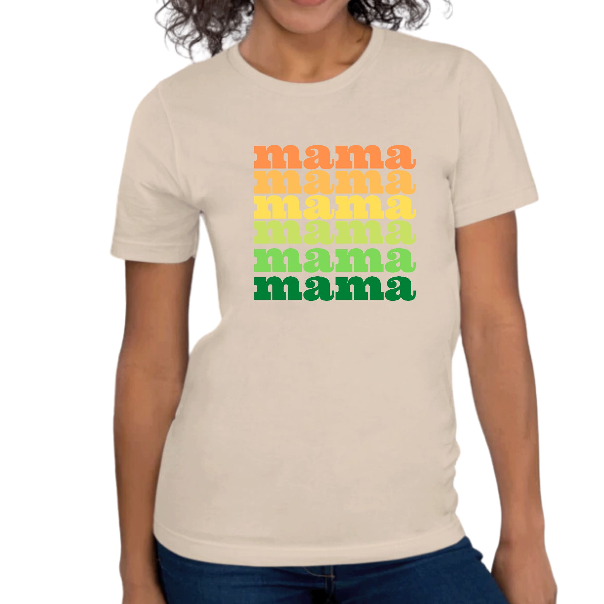 Womens Graphic T-shirt Mama Celebrating Mothers-1