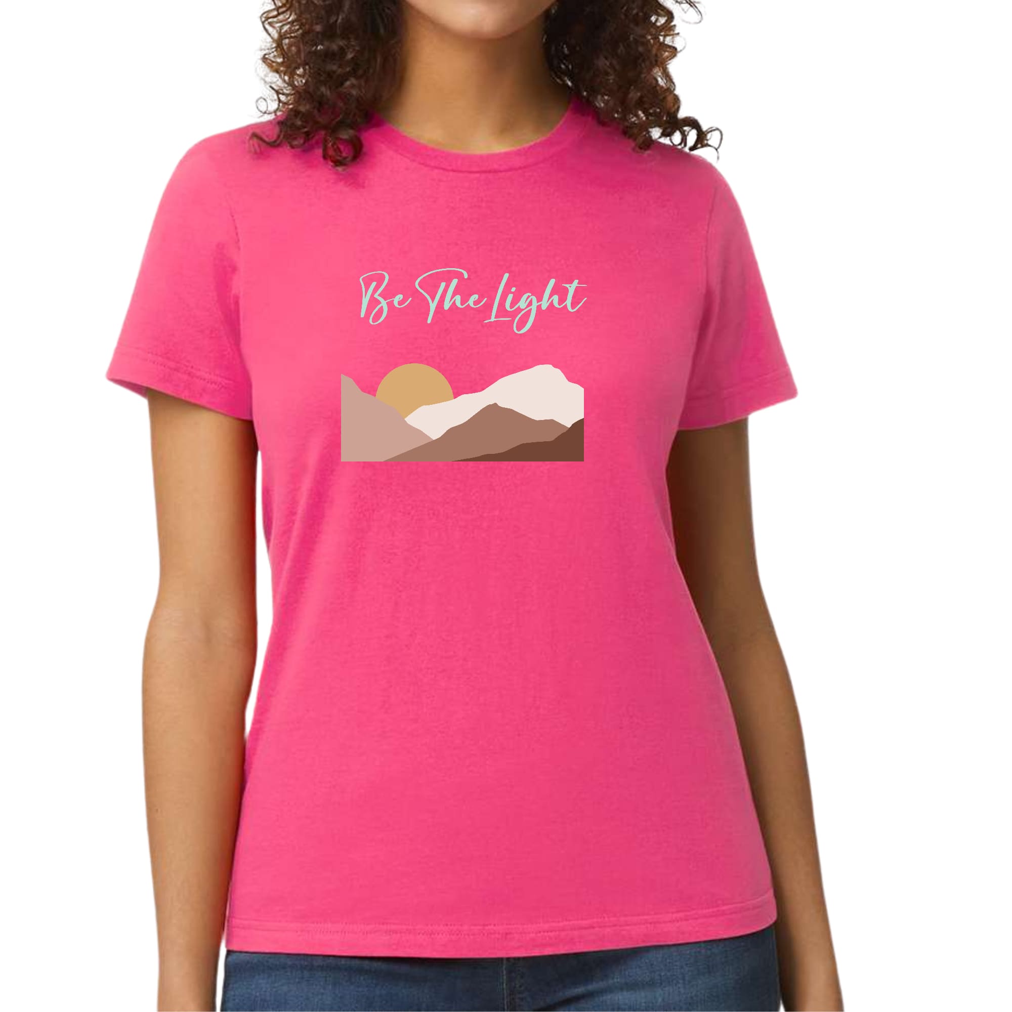 Womens Graphic T-shirt Say it Soul, be the Light Illustration-6