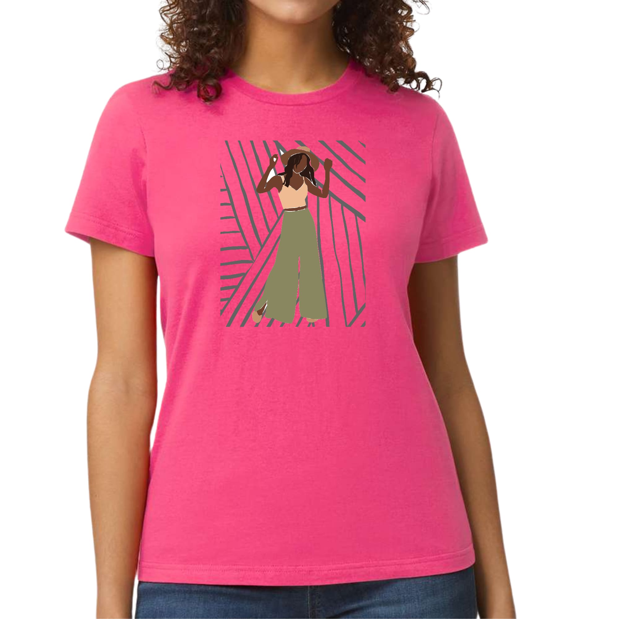 Womens Graphic T-shirt Say it Soul, its Her Groove Thing-6