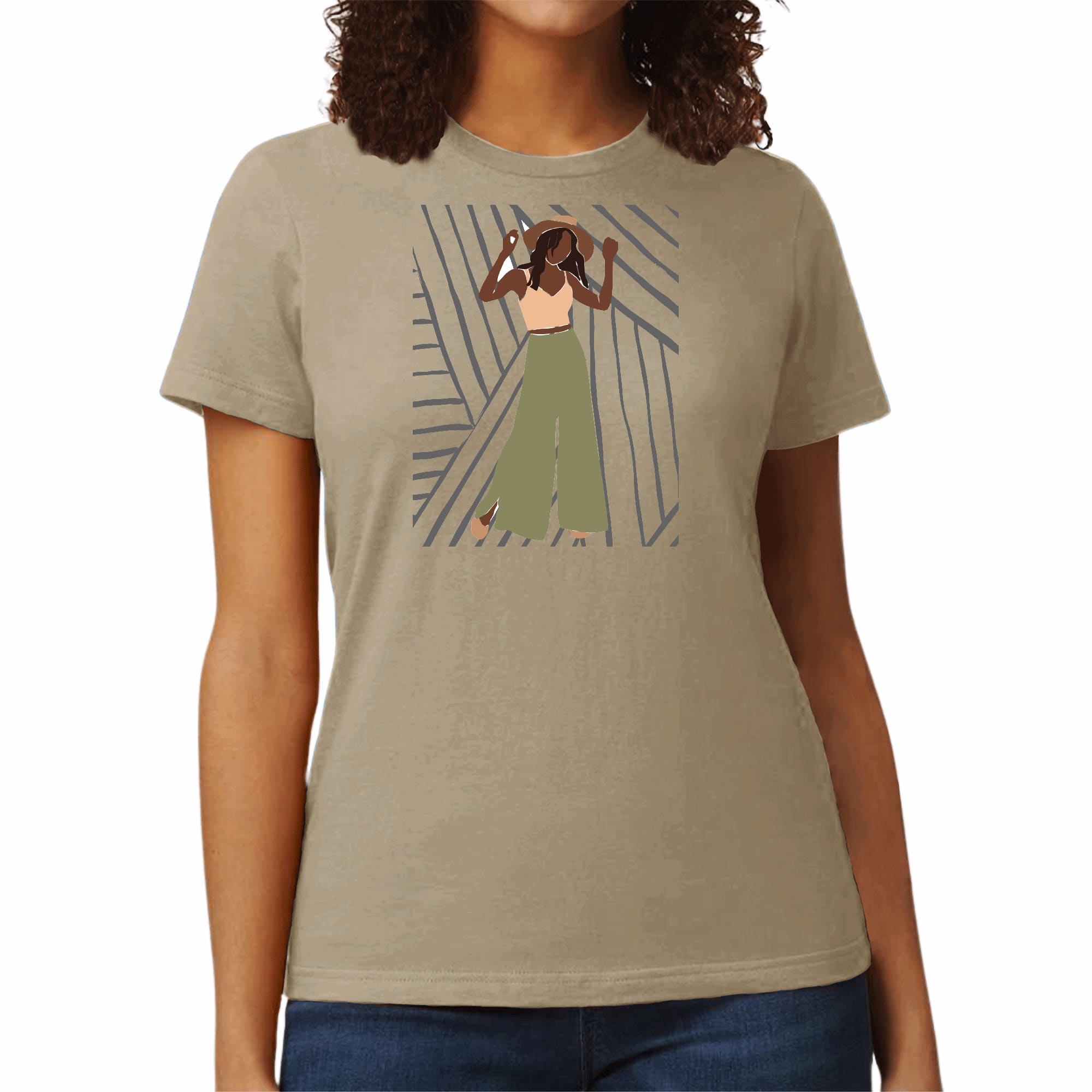 Womens Graphic T-shirt Say it Soul, its Her Groove Thing-1