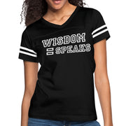 Womens Graphic Vintage Tee, Wisdom Speaks Sport T-shirt-0