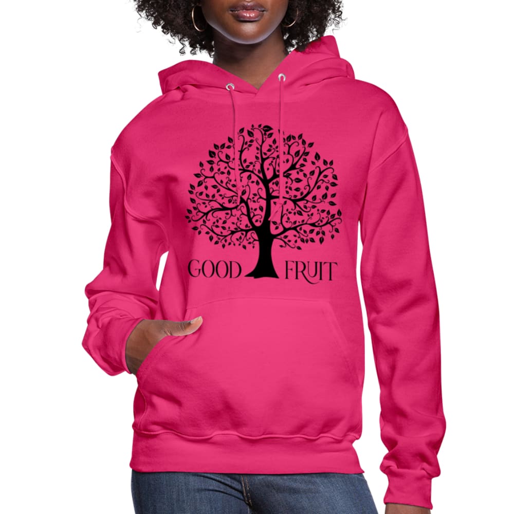 Womens Hoodie, Good Fruit Tree of Life Graphic - S066825-1