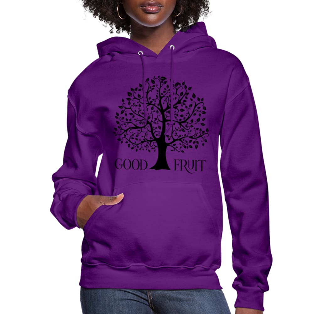 Womens Hoodie, Good Fruit Tree of Life Graphic - S066825-2