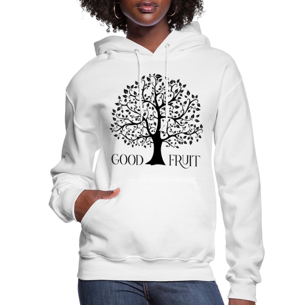 Womens Hoodie, Good Fruit Tree of Life Graphic - S066825-0