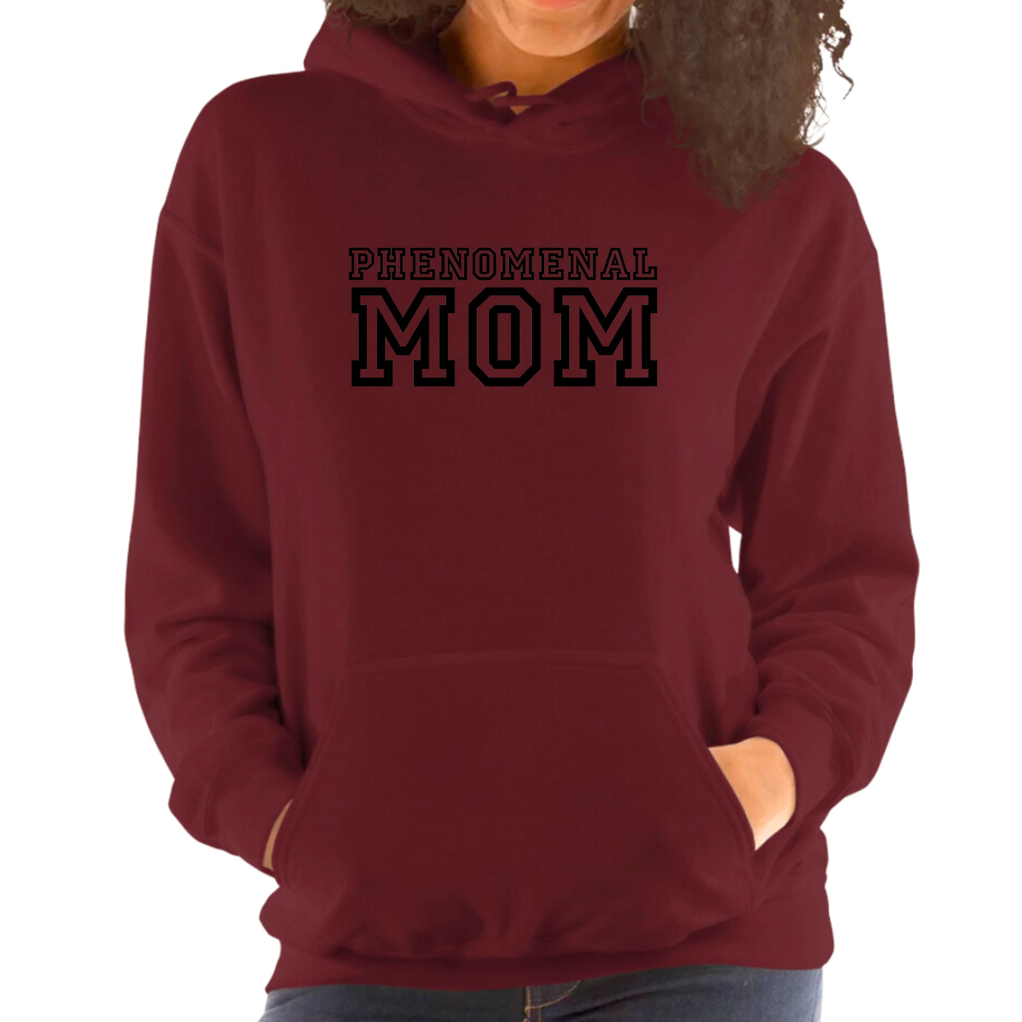 Womens Hoodie, Phenomenal Mom Print-5