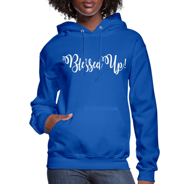 Womens Hoodie - Pullover Hooded Sweatshirt - Graphic/blessed Up-2
