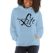 Womens Hoodie - Pullover Sweatshirt - Phenomenal Life / Black-6