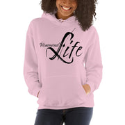 Womens Hoodie - Pullover Sweatshirt - Phenomenal Life / Black-7