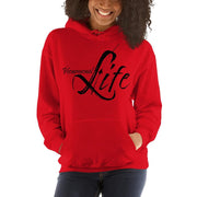 Womens Hoodie - Pullover Sweatshirt - Phenomenal Life / Black-0