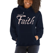 Womens Hoodie - Pullover Sweatshirt - Pink Graphic / Inspire Faith-4