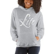 Womens Hoodie - Pullover Sweatshirt - White Graphic /inspire Life-3
