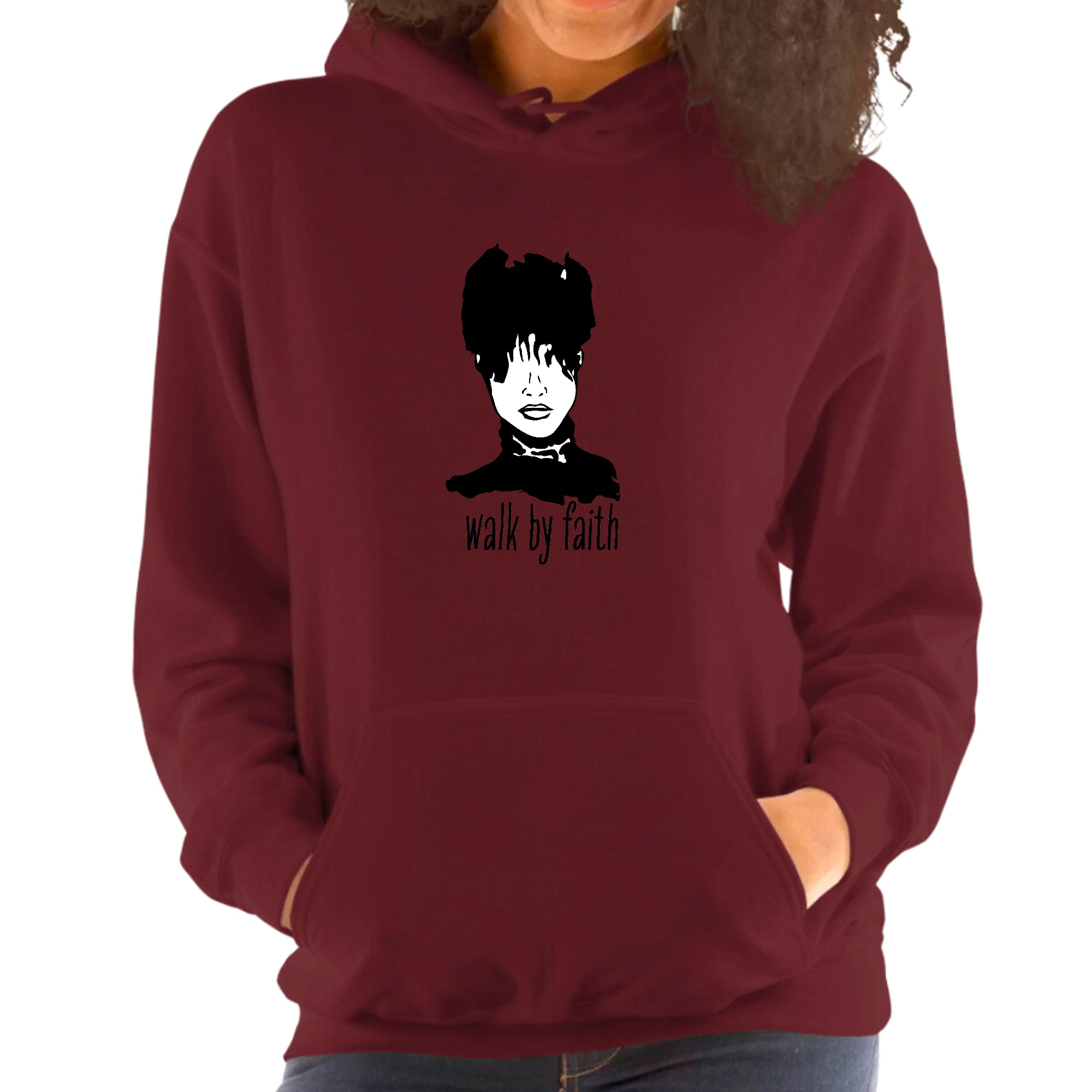 Womens Hoodie, Say It Soul, Walk By Faith Positive Inspiration-5