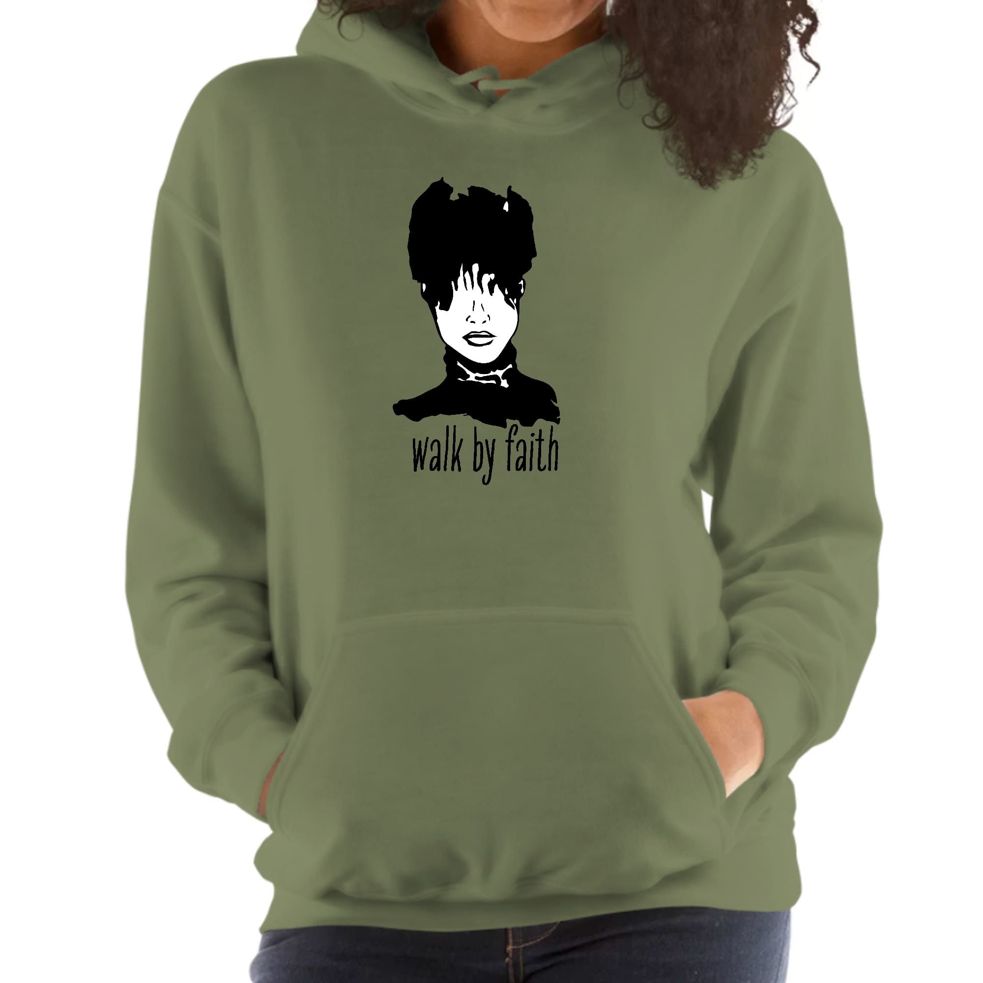 Womens Hoodie, Say It Soul, Walk By Faith Positive Inspiration-3