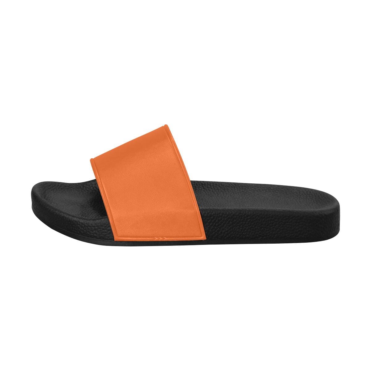 Womens Slides, Flip Flop Sandals, Autumn Orange-1