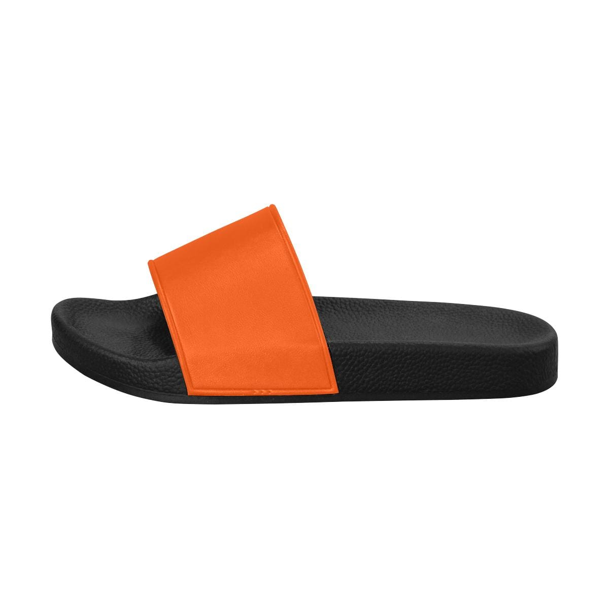 Womens Slides, Flip Flop Sandals, Bright Orange-1