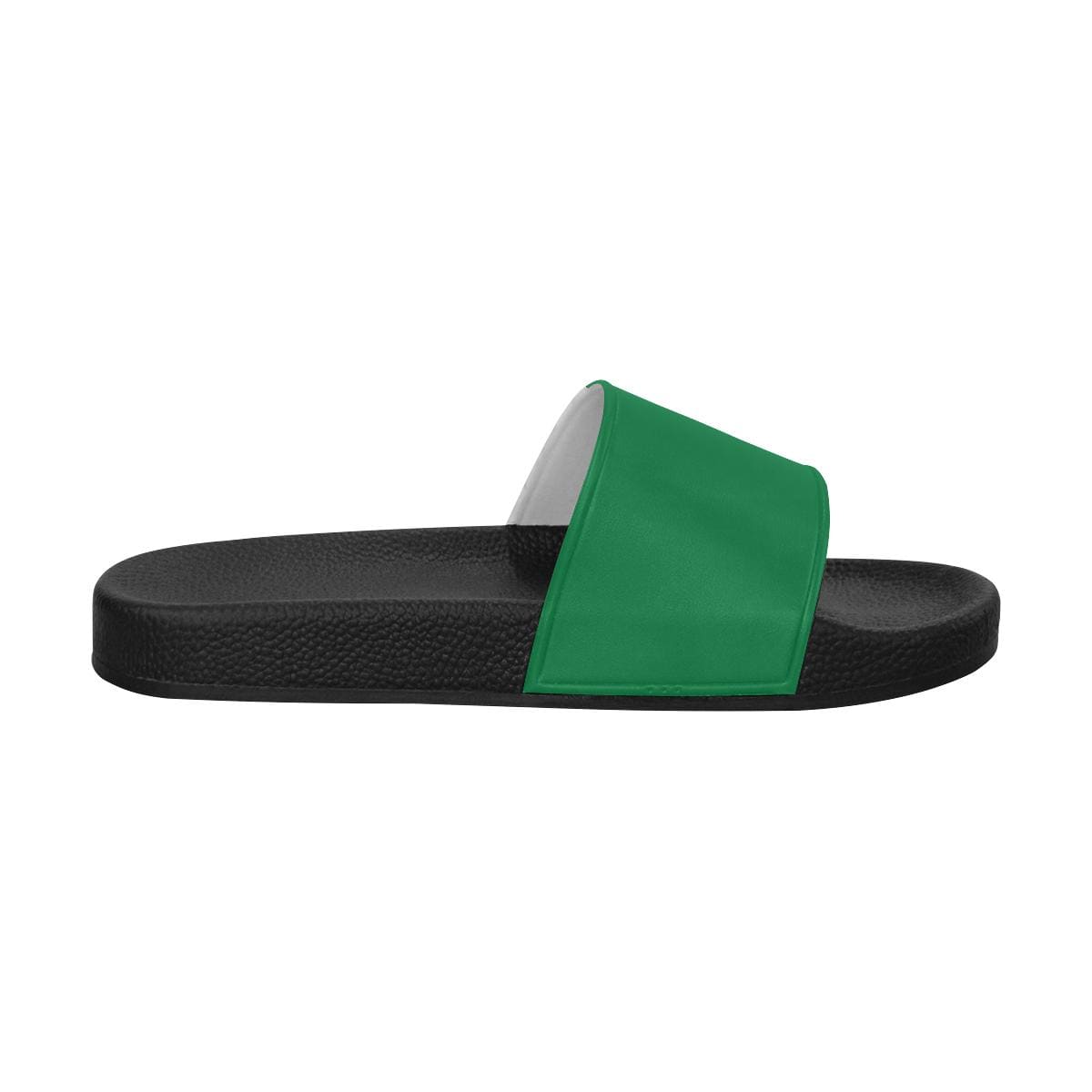 Womens Slides, Flip Flop Sandals, Dark Green-0