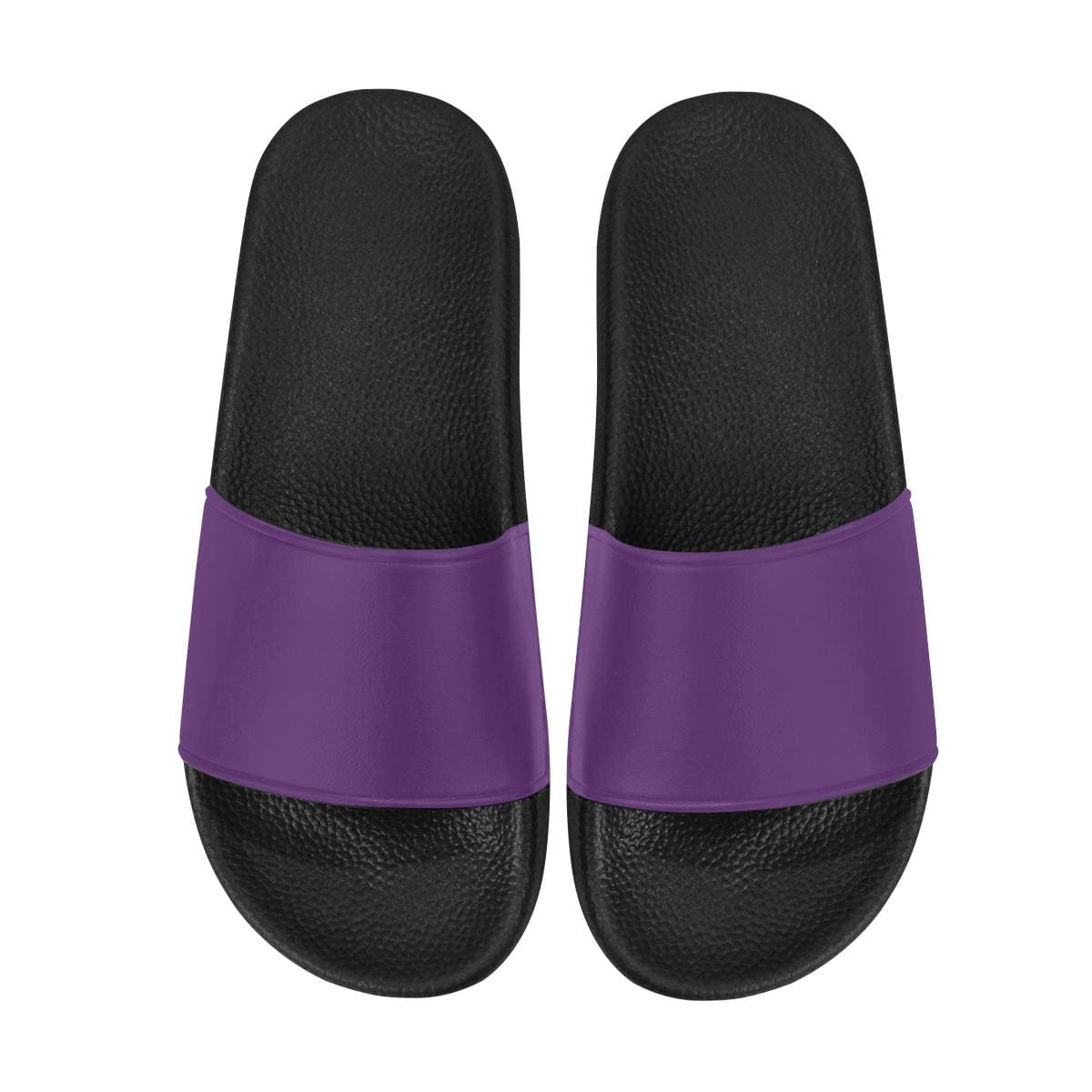 Womens Slides, Flip Flop Sandals, Deep Purple-2