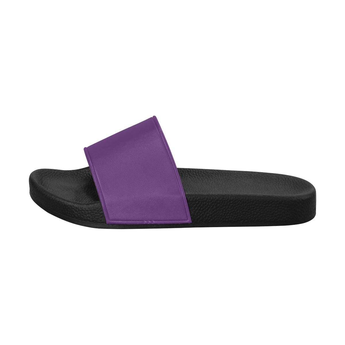 Womens Slides, Flip Flop Sandals, Deep Purple-1