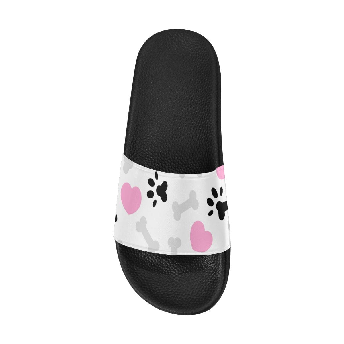 Womens Slides, Flip Flop Sandals, Doggie Love Paw Print-4