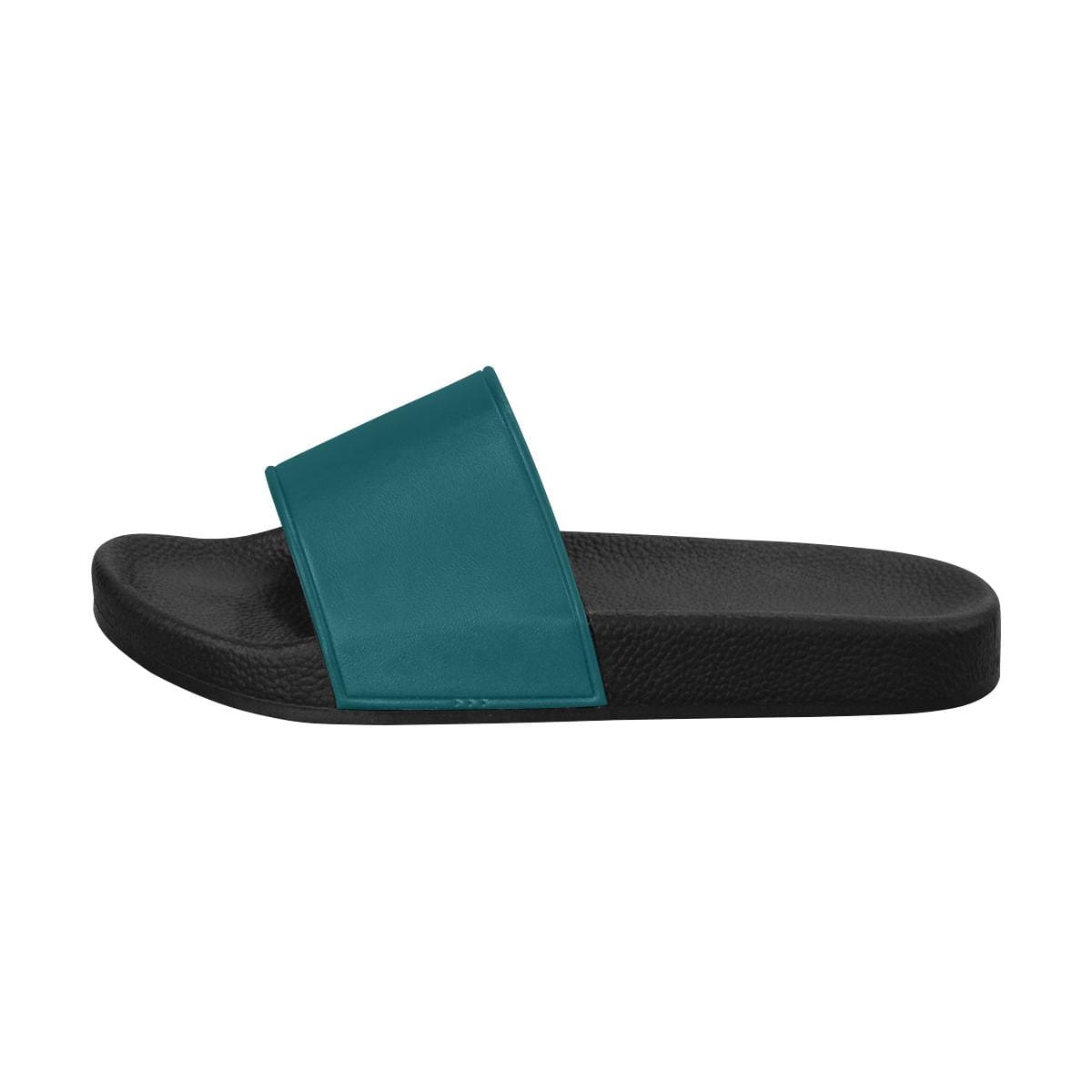 Womens Slides, Flip Flop Sandals, Forest Green-1