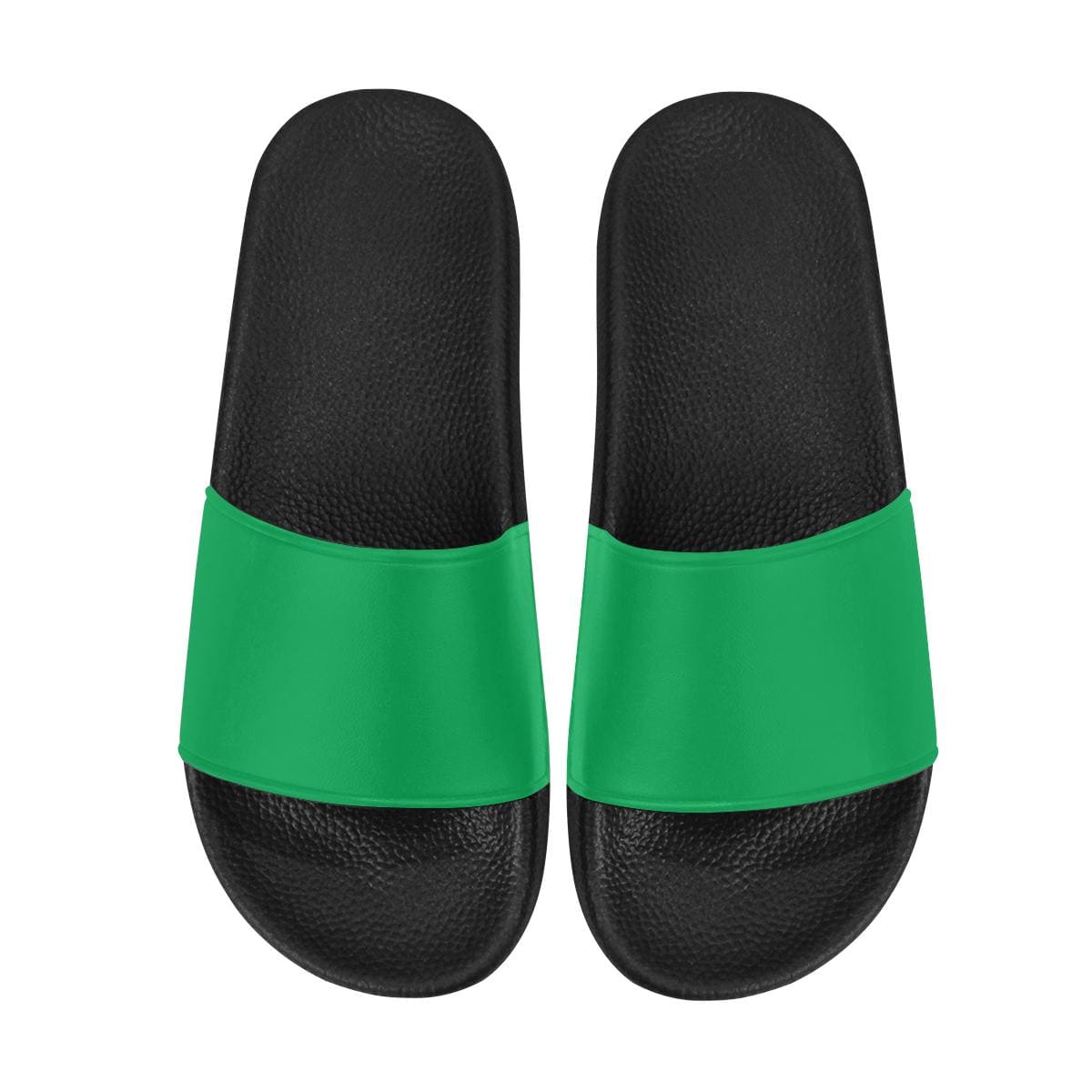 Womens Slides, Flip Flop Sandals, Green-2