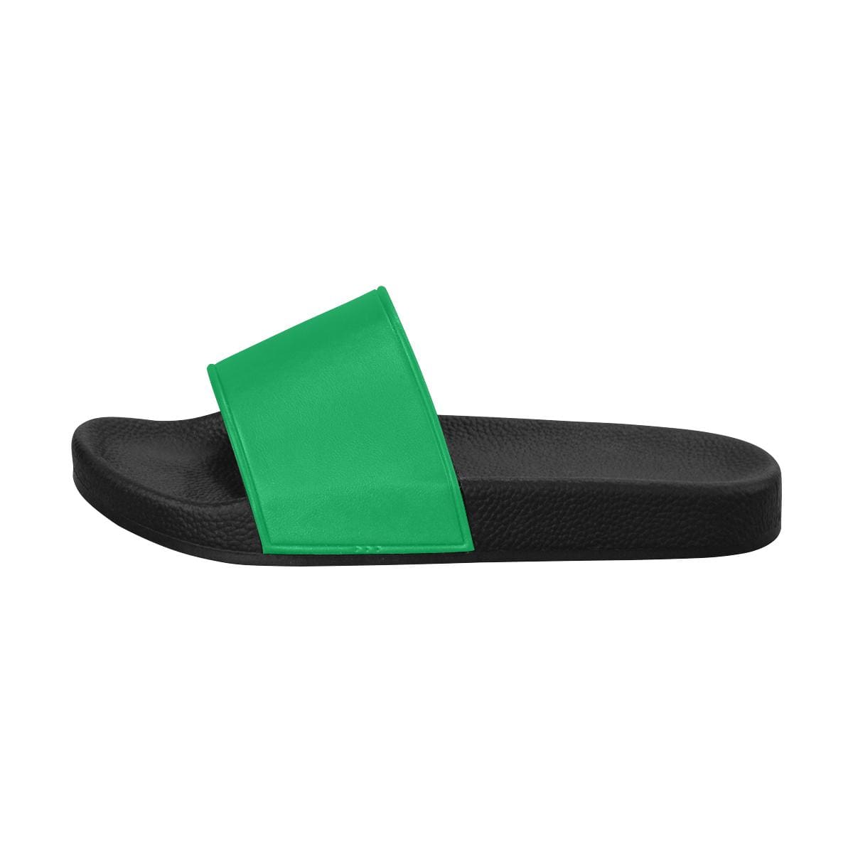 Womens Slides, Flip Flop Sandals, Green-1