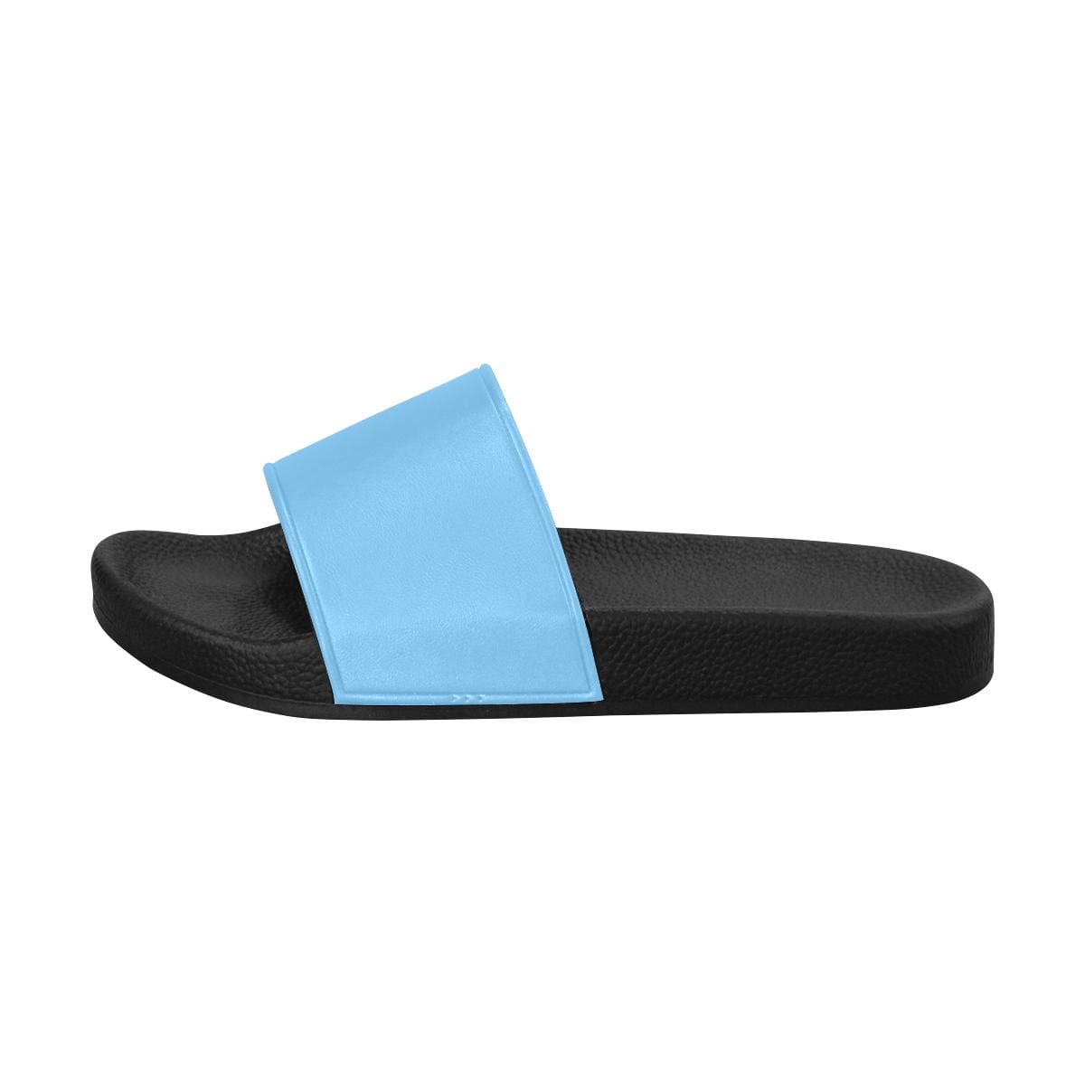 Womens Slides, Flip Flop Sandals, Light Blue-1