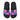 Womens Slides, Flip Flop Sandals, Pink & Blue Squares-2