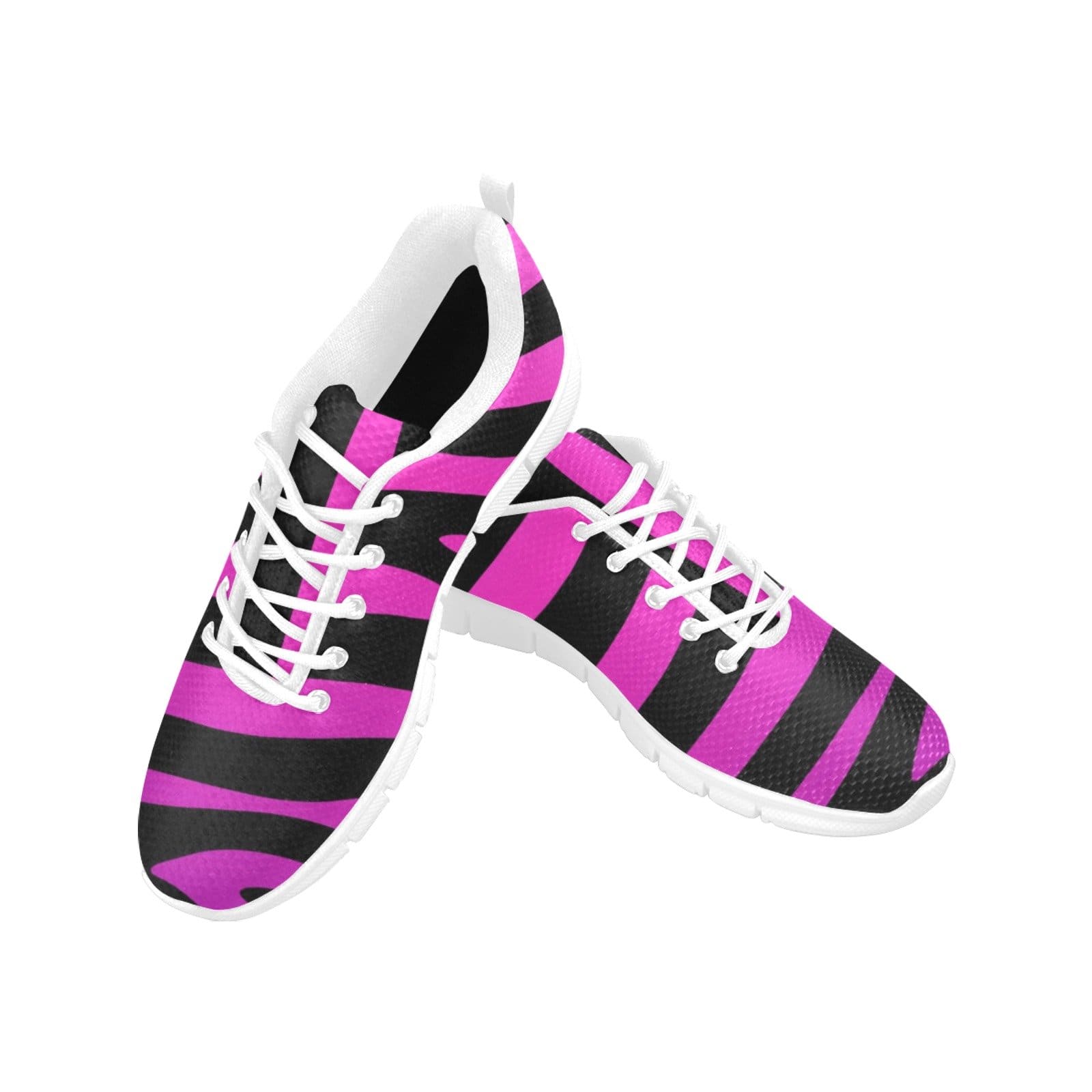 Womens Sneakers, Black Strip And Purple Running Shoes-2