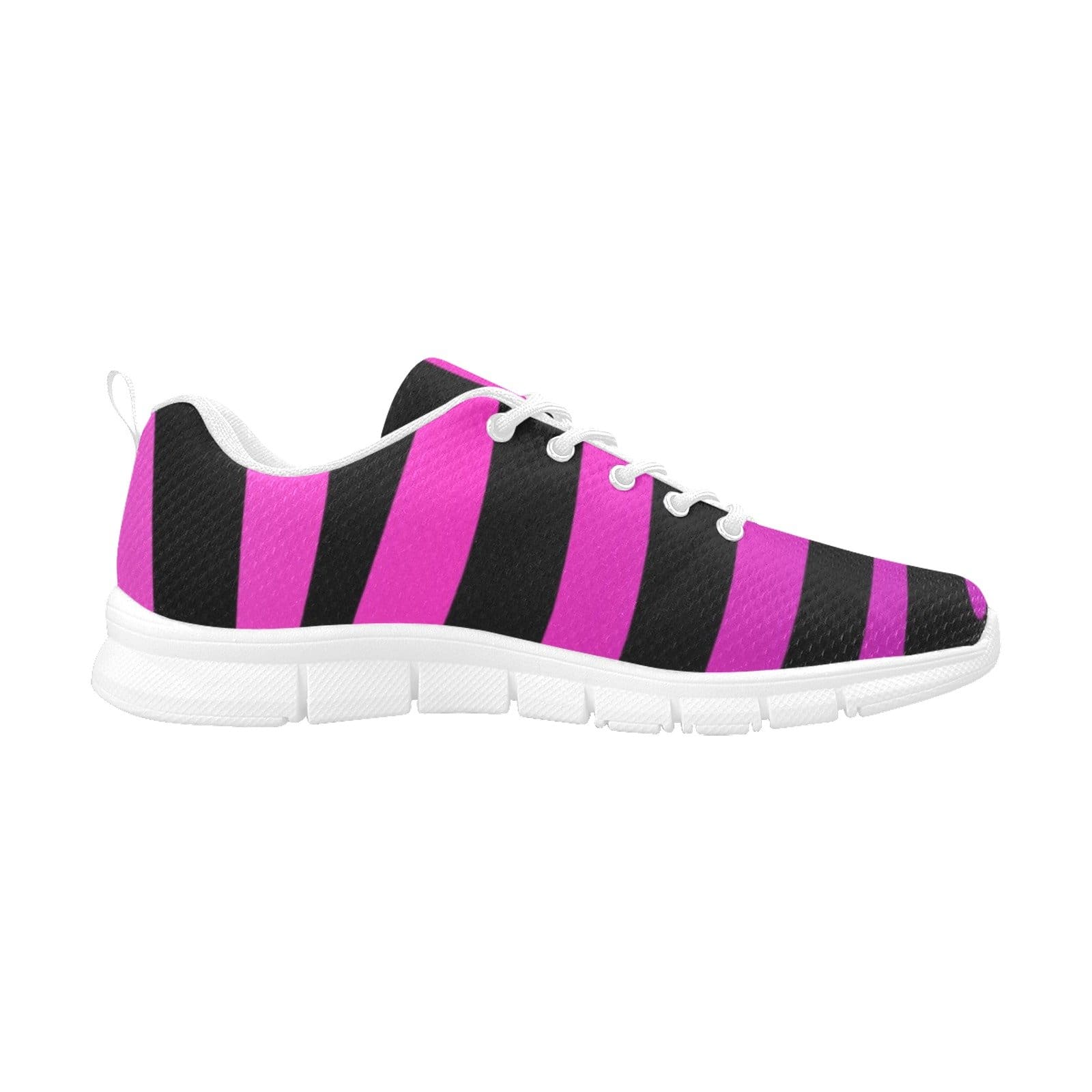 Womens Sneakers, Black Strip And Purple Running Shoes-0