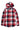 Women's Hooded Flannel Shirt Button Up Plaid Hoodie with Hand Pockets-19