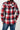 Women's Hooded Flannel Shirt Button Up Plaid Hoodie with Hand Pockets-18