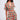 Wrap Ruffle Hem Mini Dress in 70s Orange Print